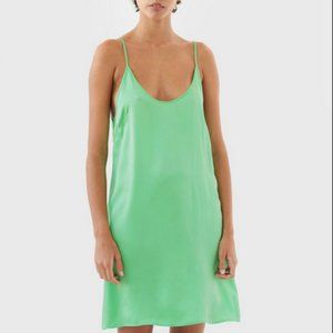 NWT Araks Pearl Silk Slip Lima - medium green